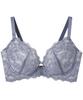 Creates Flatters and Keeps Bust Available Online Fits Up To G Double Bra BBJ301 BU D75 Amphi/Wacoal Bra Cleavage, Underarms, Fullness. Only. Cups.