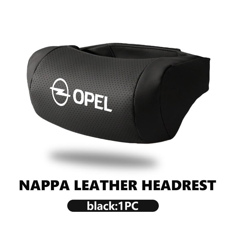 For Opel Car Seat Headrest Leather Neck Pillow Protection Head Support Auto Interior Accessories Corsa Mokka Astra Cascada Adam Sf6