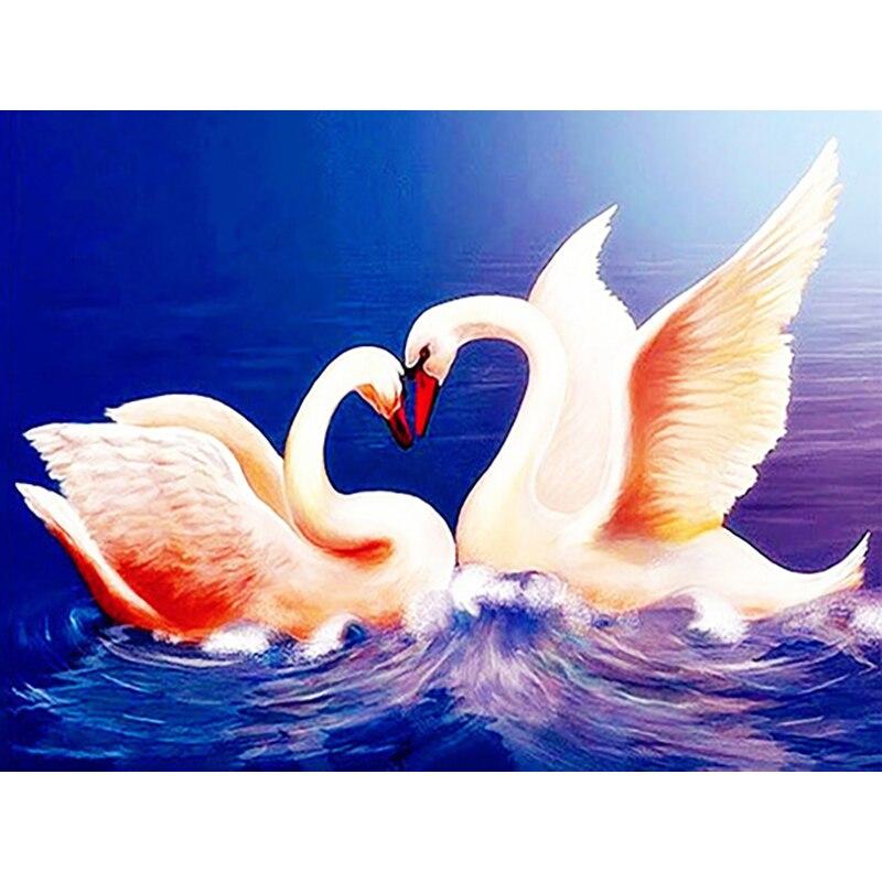 Новый 5D DIY алмазная живопись Лебедь Алмазная вышивка Лебединое озеро вышивка крестиком полная квадратная круглая дрель домашний декор ручной художественный подарок