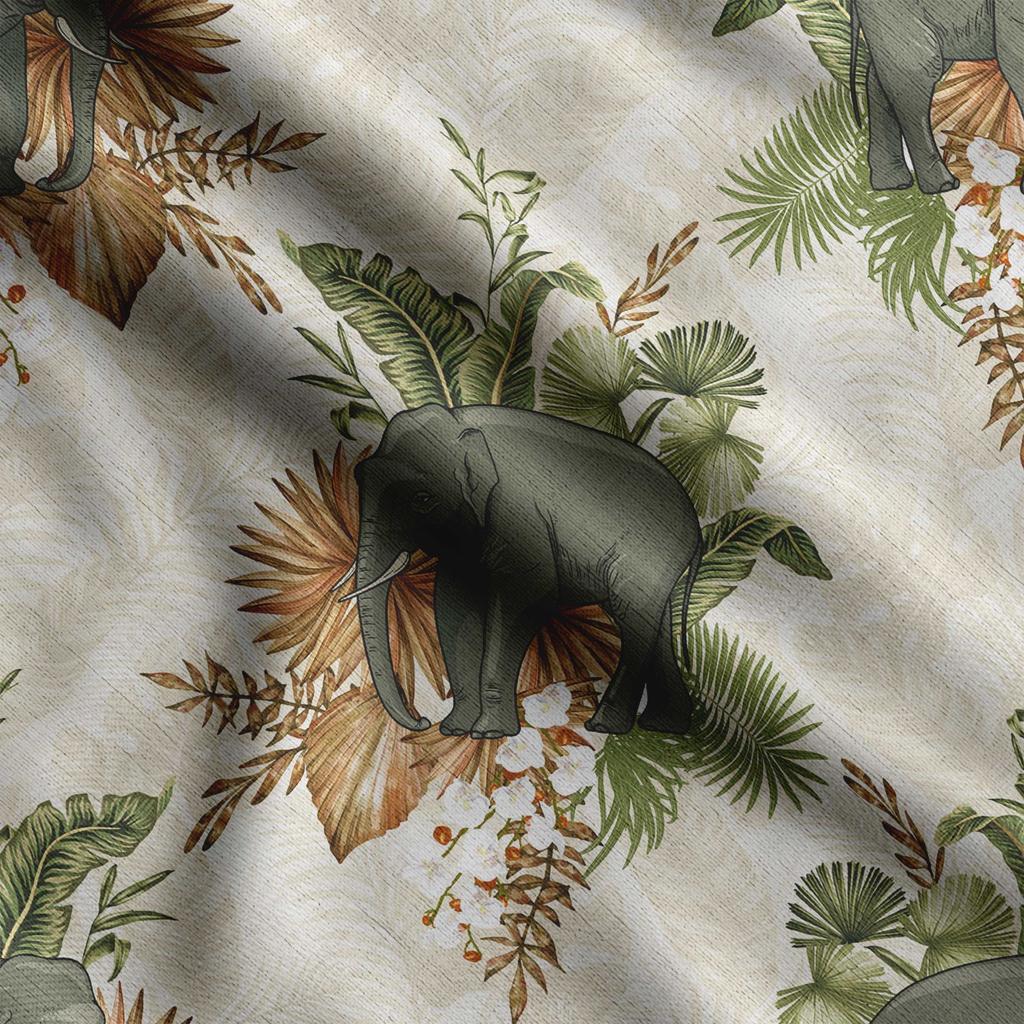 Soimoi Животный принт, хлопковый батист, ткань для квилтинга, продаваемая во дворе, ширина 42 дюйма, хлопчатобумажная ткань средней плотности, швейные принадлежности, бежевый и