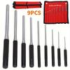 Набор из 9 штук быстрорежущих стальных выколоток для штифтов, размеры 1/16"-5/16" - Прочные, с удобной рукояткой, универсальные для автомобильной промышленности, часов, изготовления ювелирных изделий