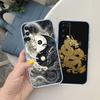 QE7 Chinese Dragon Transparent Phone Case for Samsung Galaxy A04 A04S A14 A23 A34 A54 M23 M33 M52 M53