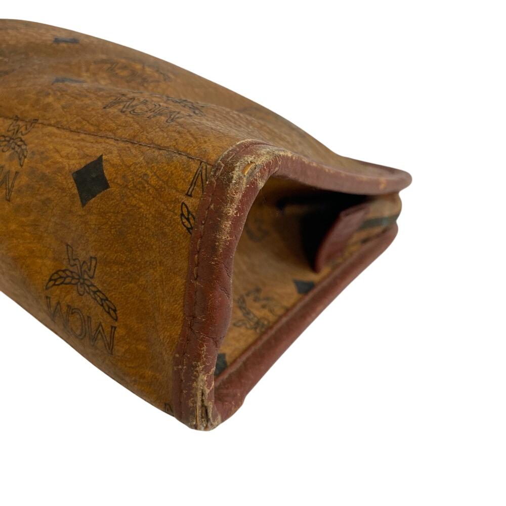 MCM Клатч кошелек кожаная деловая сумка бежевая кожа мужская Б/У