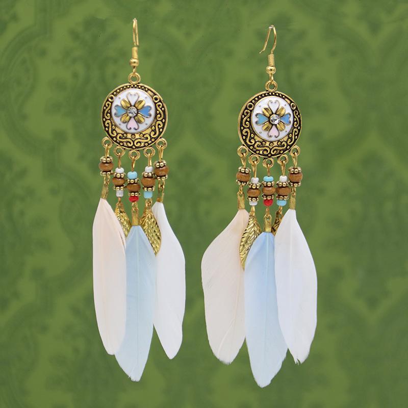 Retro Ethnic Style Fringed Earrings Women'S Fashion Earrings Travel Photo Fashion Earrings Factory