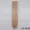 MERISIHAIR Women Long Straight Wrap Around Ponytail Synthetic Fiber Long Straight Wavy Hair Extensions Daily Wear