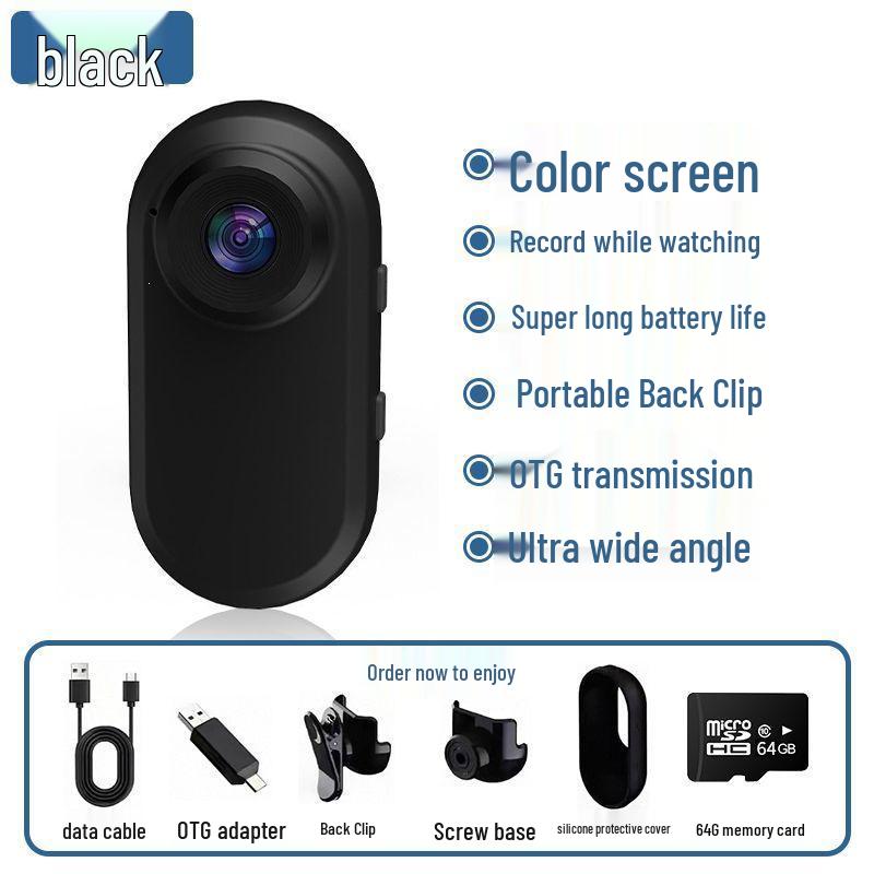 Portable 360° Panoramic Sports Camera with Chest/Neck/Hat Mount & Magnetic Car Anti-Shake Feature