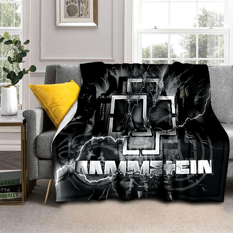 Одеяло с 3D R-Rammstein Heavy Metal Band, мягкое одеяло для дома, спальни, кровати, дивана, пикника, путешествия, офиса, одеяло, детское одеяло