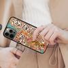 Классический чехол для телефона с магнитами Леопард Тигр для APPLE iPhone 17 Air 16 14 13 12 Pro Max 15 Plus Беспроводная зарядка С крышкой MagSafe