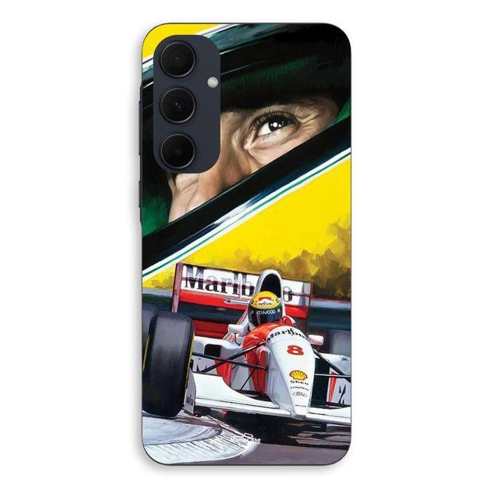 Coque Pour Samsung galaxy A35 F1 Ayrton Senna Mclaren Legend Formule 1 Maniacase