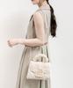 Randa Monogram Shoulder Bag with Ivory 2-Way Fur, Women's,