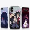 Мягкий черный чехол W-40 Naruto Uchiha Sasuke для iPhone 11 12 13 14 15 6 7 8 X XS Pro Max XR Samsung S21 S22 S23 S24 FE Ultra S8 Plus