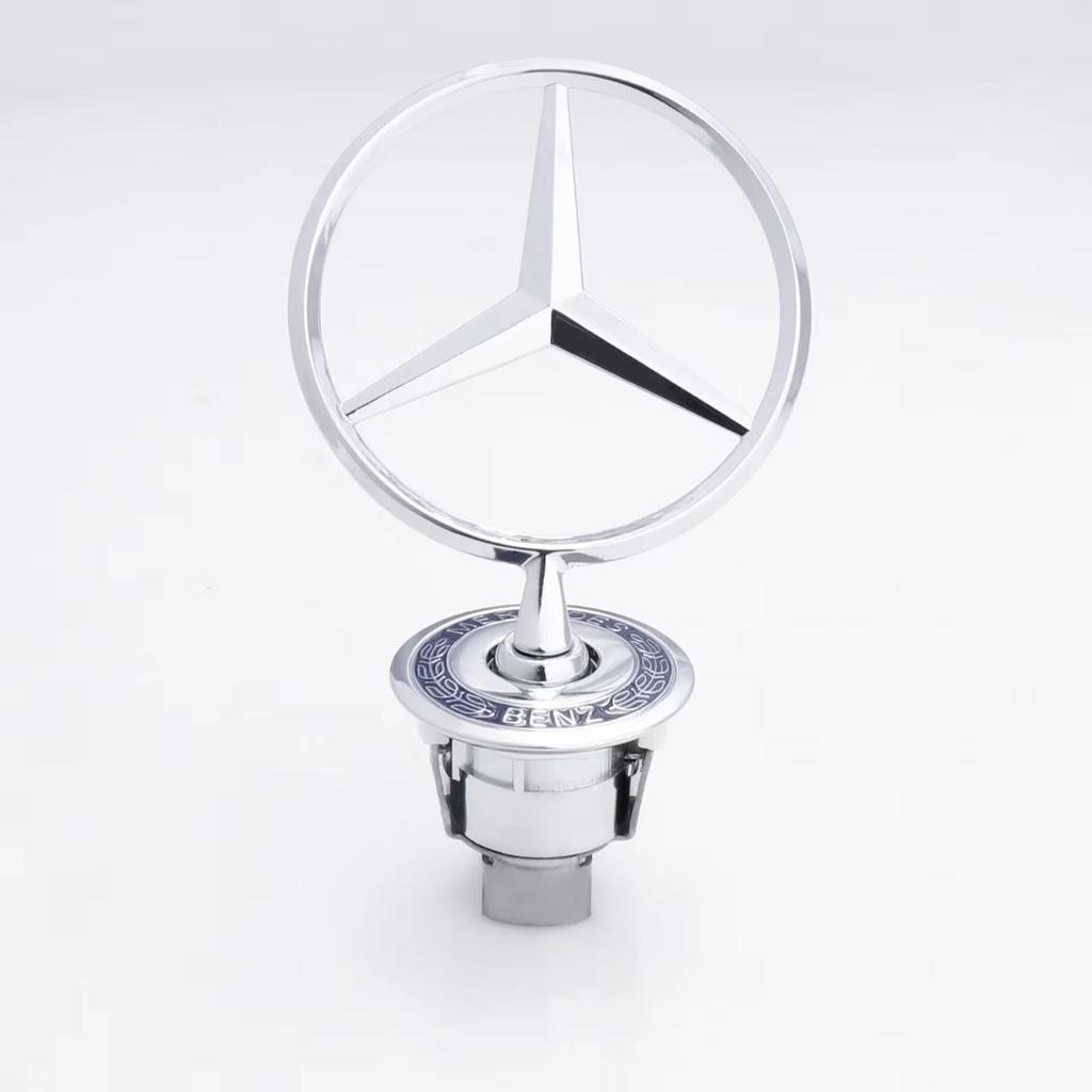 FXIK3 ABSMetal Star Bonnet Hood Logo Emblem Badge For Mercedes Benz AMG Maybach W204 W205 W203 W211 W212 W213 C180 C200 E200 E260L S A
