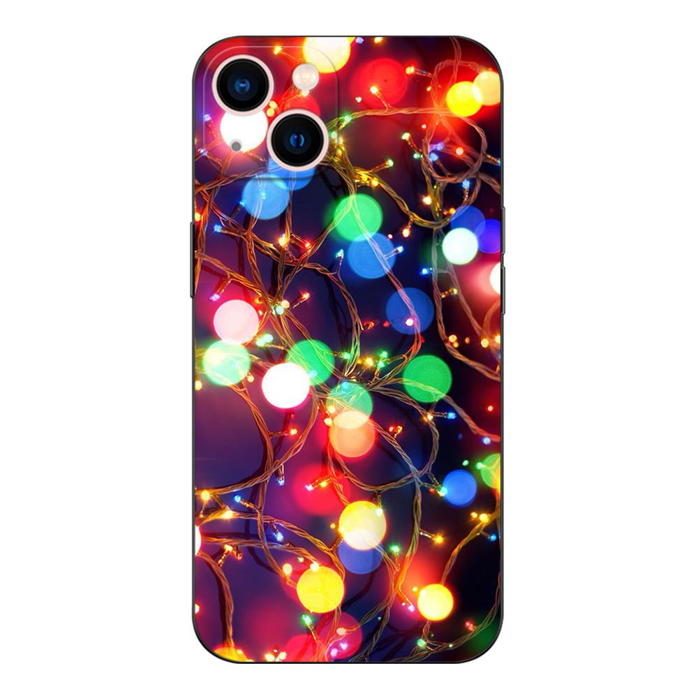 Черный чехол из ТПУ для Vivo Y01 Y2 Y12S Y12A Y50 Y15 Y15A Y15S Y17 Y3 Y11 Y50 Y50T Y51S 2019 2020 5G рождественская елка свет зима