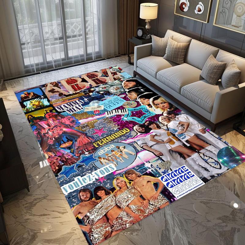 ABBA Iconic Music Legacy carpet Suitable for all seasons floor mats Christmas gifts Protective pad Dormitory decoration