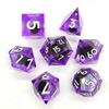 7PCS Crystal Resin Dragon Eye Dice Board Game Game Dices Gift Halloween Longan Dice  Party