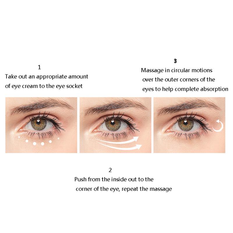 Электрический крем для глаз Golden Caviar Массаж глаз для улучшения темных кругов и ухода за глазами против морщин Вибрирующий крем для глаз