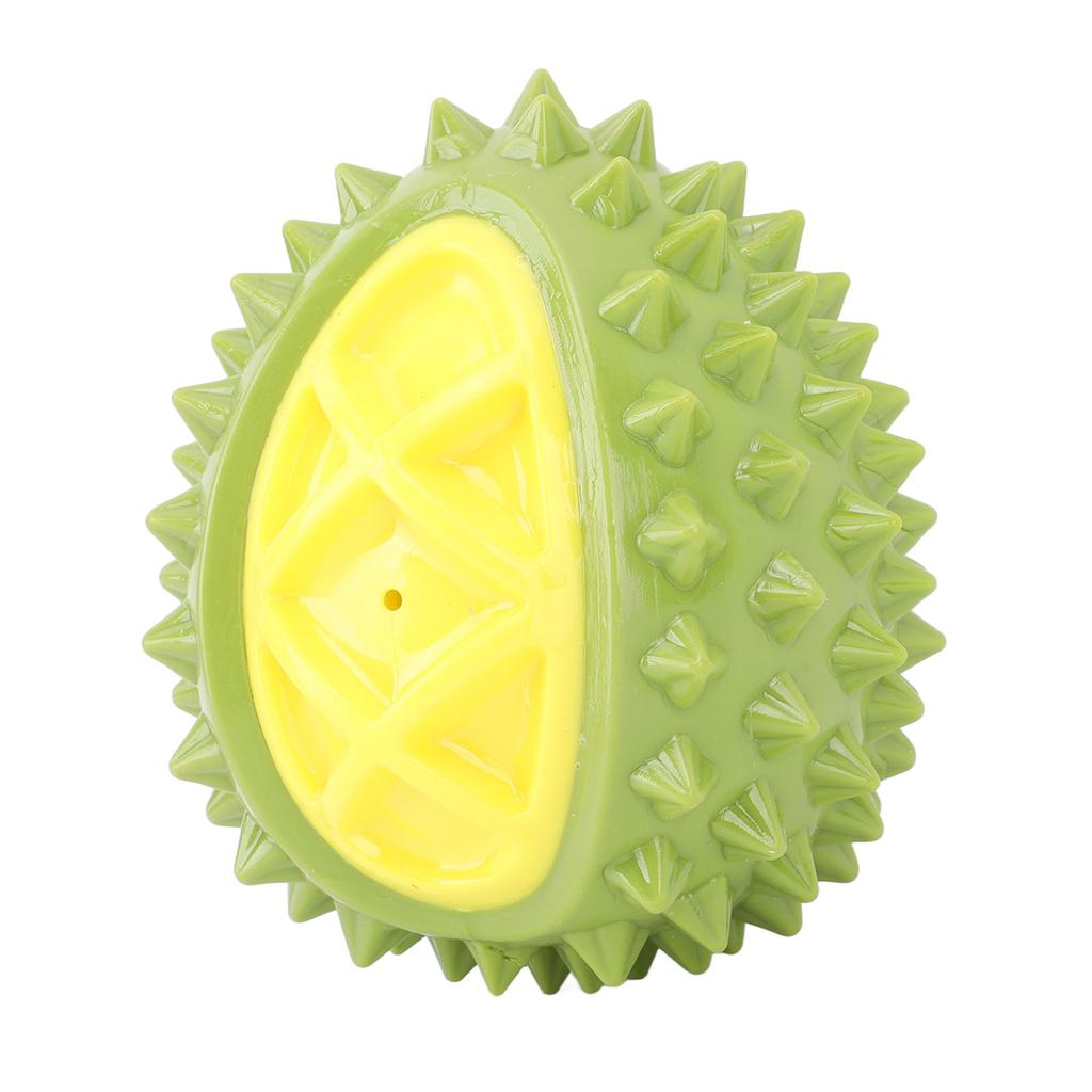 Durian Shaped Dog Toy Ball TPR Interactive Multi Functional Reduce Anxiety Sound Durian Dog