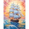DIY полная круглая алмазная живопись вышивка крестиком 3D милый котенок животное сцена домашний деко художественное здание корабль алмазная живопись 5d алмазная живопись