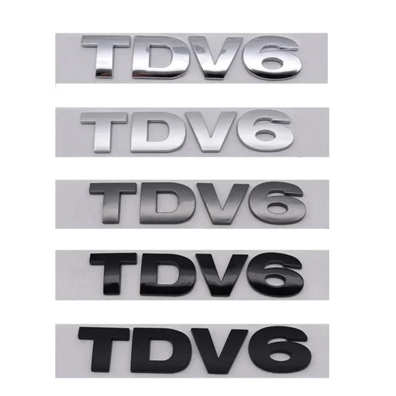 3D ABS Хромированные Черные Буквы SDV6 SDV8 TDV6 TDV8 Логотип Значок Наклейки на Задний Багажник Автомобиля для Аксессуаров Range Rover Sport