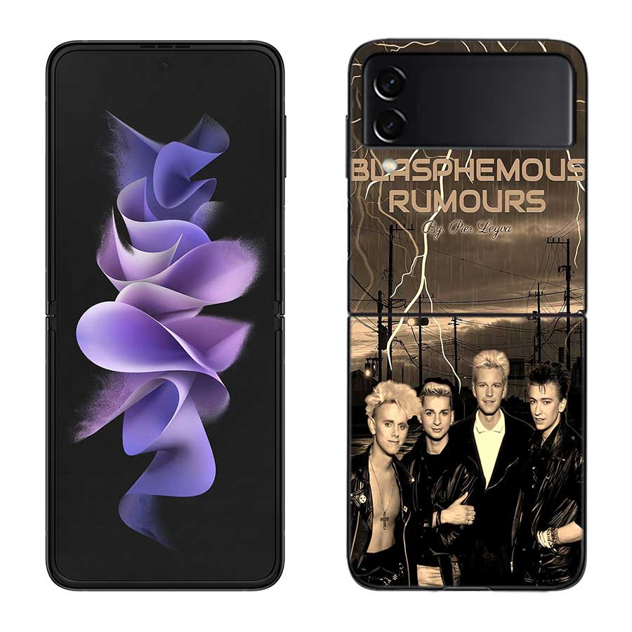 Rock Band Depeches Modes Phone Case For Samsung Z Flip 7 6 5G Galaxy Z Flip 5 4 3 Black Hard Cell Cover Luxury PC Shell Coque