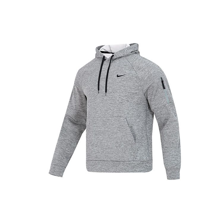 Nike Мужская толстовка с капюшоном Therma-Fit, топ, серый DQ4835-063