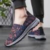 Мужские камуфляжные дышащие кроссовки Slip on, мужские летние плетеные пляжные туфли Lazy Shoes, повседневные плетеные туфли для ходьбы на плоской подошве