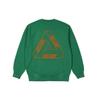 Palace Outliner Designer Crew Neck Sweatshirt With Triangle Print Unisex Sweatshirt Green P20CS141