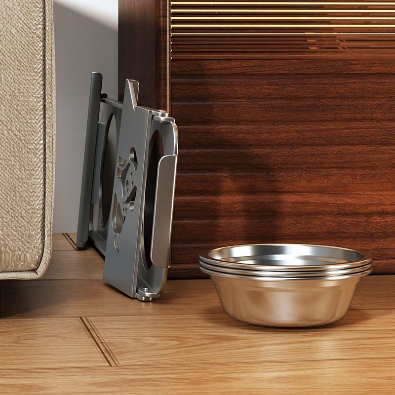 Foldable Stainless Steel Cats Feeder Anti-spill Multi-combination Pet Bowl Protect Neck Dogs Food Drinking Bowl Pets Accessories