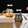 High Borosilicate Glass Teapot, Household Side Handle, High-temperature Hammer Tea Sea Tea Ware, Soaking Teapot.