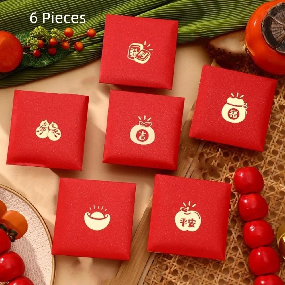 6 Pieces Chinese Style 2026 Horse Year Red Envelope Spring Festival Envelopes  Spring Festival