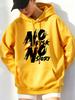 No Risk No Story Prints Hoodies Womens Winter Jogging Pullovers Casual Fleece Warm Loose Sweatshirts Basics Pocket Streetwear