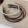 Leather Headband for Women 2024 New Solid Color Hair Hoop Hairbands Elegant Headwear Female Hair Accessories Wash Face Hair Band