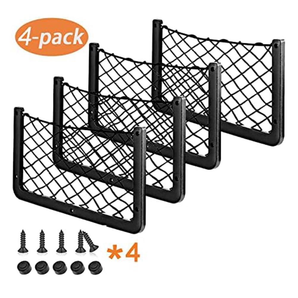 Practical Storage Organizer for Vehicles 4 Pack Mesh Design
