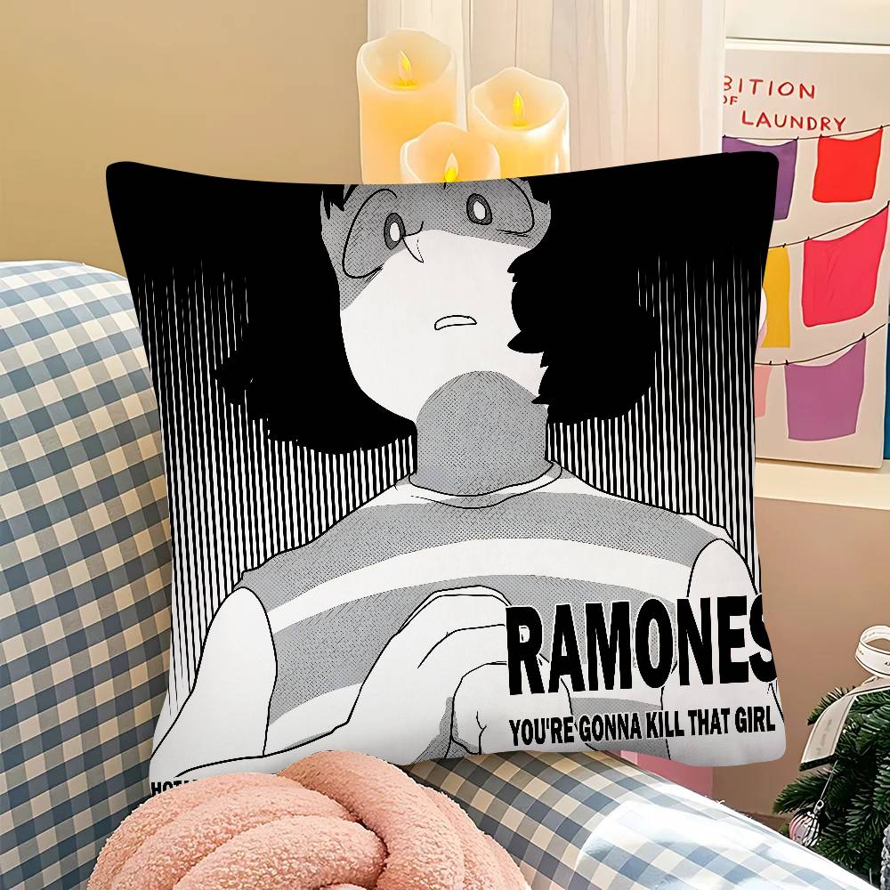 ПК Группа Панк RRamones Аниме Наволочка Модная Квадратная Наволочка Спальня Диван Комната Ins Декор Отдых