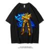 Японское аниме Saint Seiya Золотой Зодиак Спорт рок Фитнес кэжуал хип-хоп мужской топ Футболка с коротким рукавом женская футболка пара