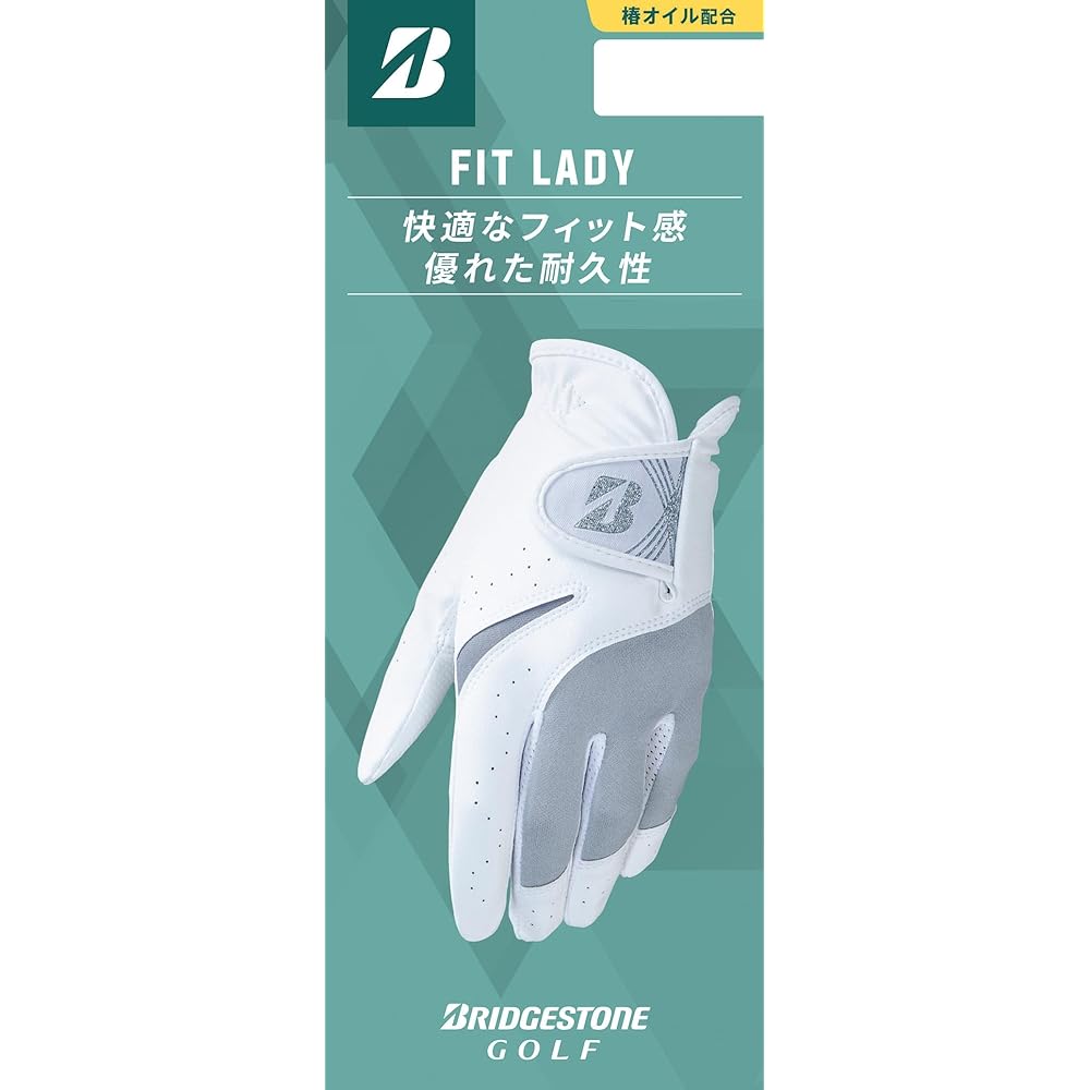 Перчатки для гольфа Bridgestone FIT Lady Белые 21 см Женские Двуручные