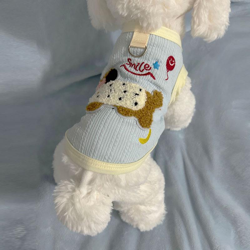 Pet Cat Cute Dachshund Vest Breathable Thin Small Dog Bichon West Highland Dog Clothes Summer