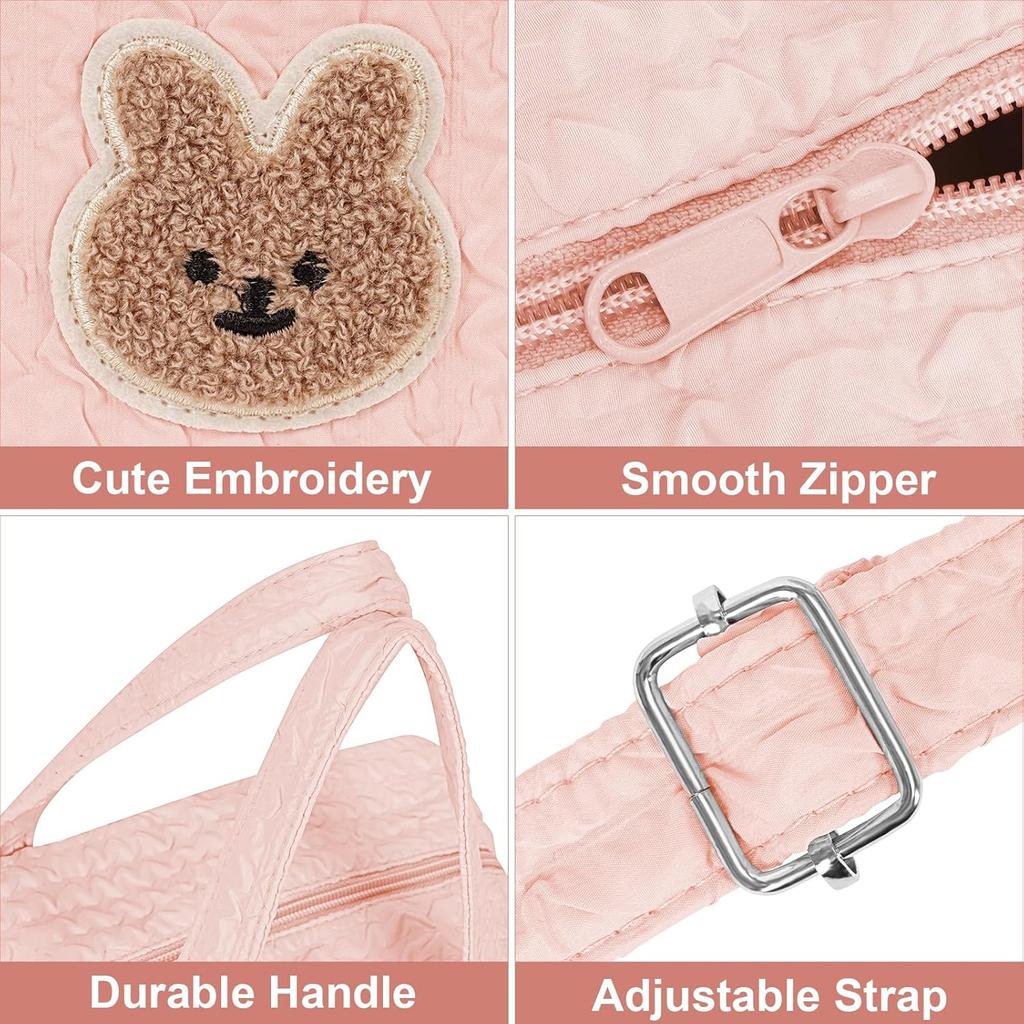 Lushandy Baby Diaper Bag Tote, Mommy Bag Cute Diaper Bags Crossbody Baby Bags for Girl Pañaleras Para Beb