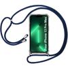 Case with Lanyard - Shockproof - for iPhone 13 Pro Max - Flexible - Navy Blue - TPU