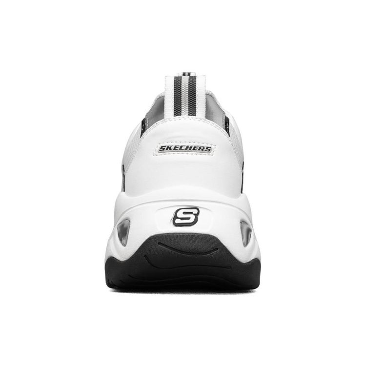 Skechers DLites 3.0 Сетчатая ткань Синтетическая кожа Спортивные Низкие Папины кроссовки Мужские кроссовки Белый Черный 237157-WBK