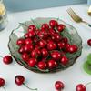 Decoration Fruit Ornament Lifelike Mini Artificial Cherries Fruit Model Red Cherries Faux Cherry