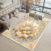 European Floral Large Carpet Living Room Luxury Decoration Home Bedroom Bedside Rugs Washable Cloakroom Non-slip Soft Mats