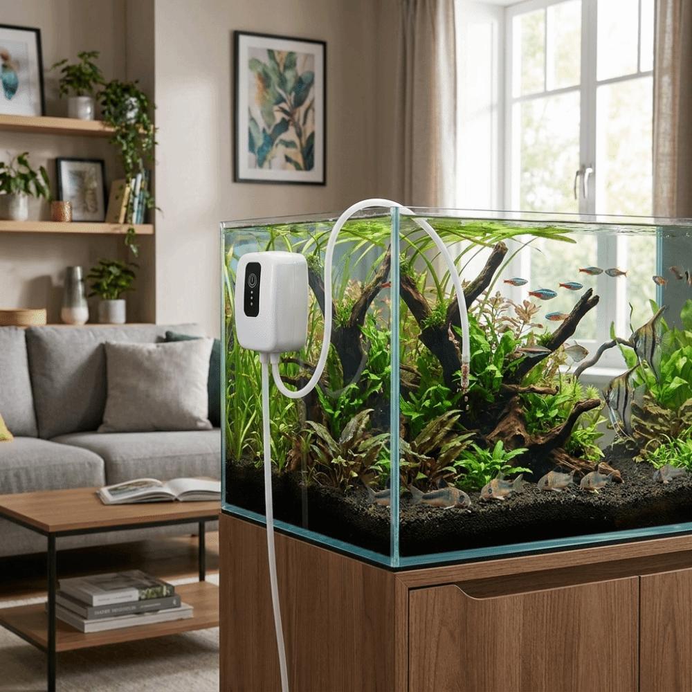 Mute Fish Tank Water Changer Mini Electric Suction Drainer Siphon Pump  Aquarium Maintenance