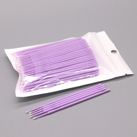 Тампоны 100 шт. Хлопчатобумажные одноразовые чистящие палочки, аппликатор для бровей, губ и ресниц