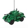 Армейский блочный конструктор времен Второй мировой войны Staghound Mk 1 Средний бронеавтомобиль 37-мм противотанковое орудие Кирпичики, совместимые с брендами
