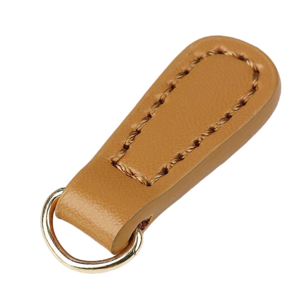 2 Pieces/Set Stylish Zip Pull Strap PU Leather Zipper Pullers Zipper Tags for Boot Jacket Bag Purse Handbag Replacement
