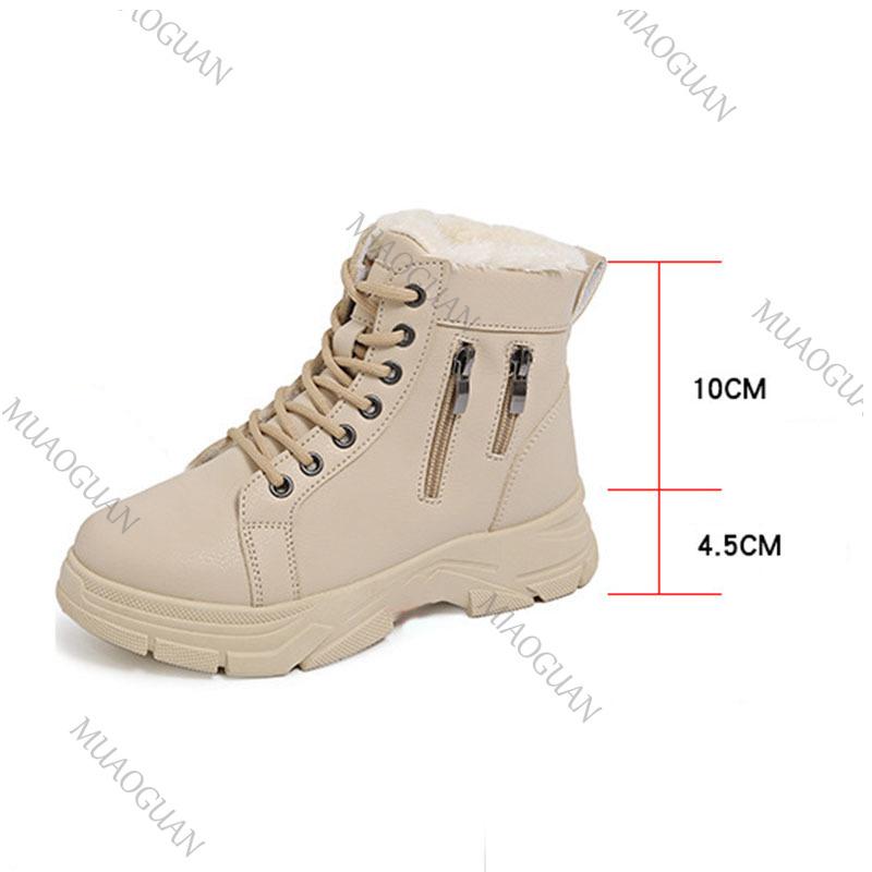 Fashion Winter Snow Boots for Women Casual High-top Shoes Warm Womens Sneakers Platform Ankle Boots Casual Side Zipper Sport Botines