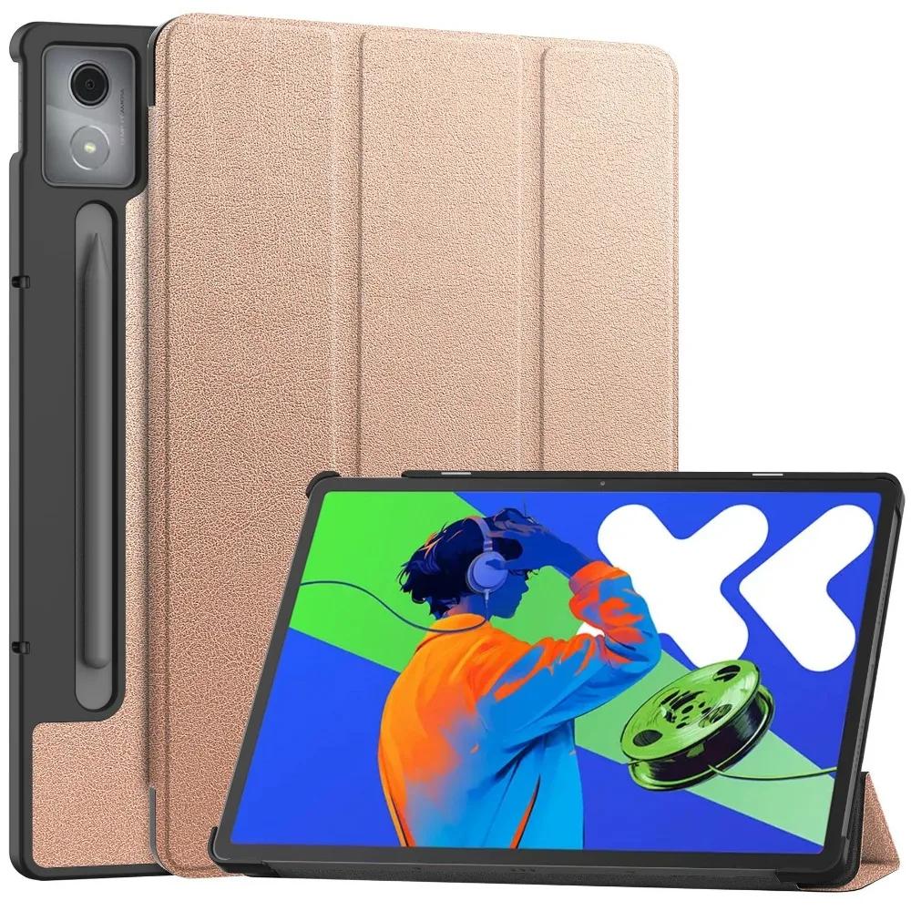 For Xiaoxin Pad Pro 12.7 Tri-Folding Stand Smart Tablet Case for XiaoxinPad Xiaoxin Pad Pro 12.7 Cover funda