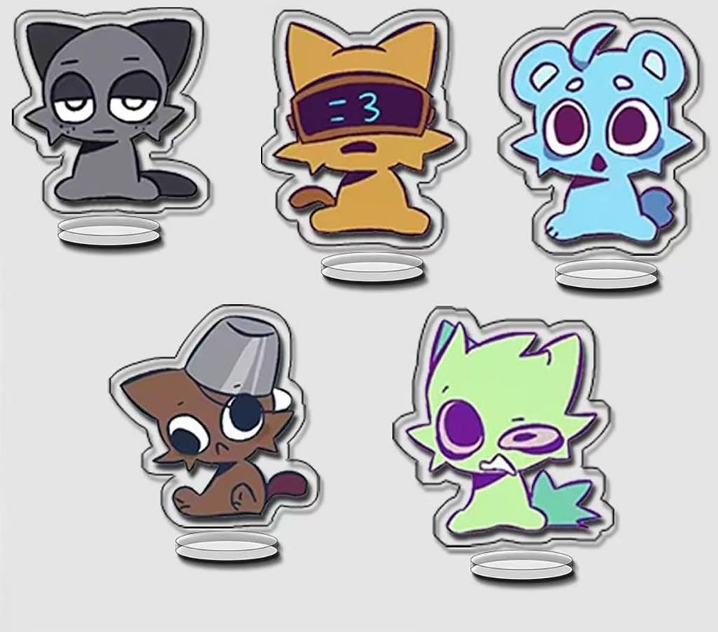 Набор из 20 брелоков на акриловой подставке Sprunky, связанных с игрой ужасов Doujin Moe Goods, милые украшения, украшения, аксессуары для косплея, день рождения, годовщина