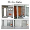 A4 Size Electrical Cabinet File Folder Orange Gray ABS Material Control Cabinet Document Holder Industrial Enclosure Paper Clip